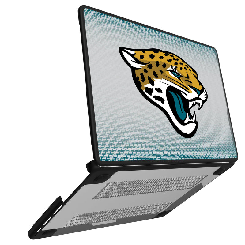 Jacksonville Jaguars Linen MacBook Laptop Case Open.Jpg