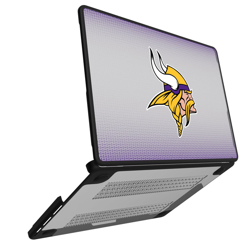 Minnesota Vikings Linen MacBook Laptop Case for Apple MacBook Open.Jpg