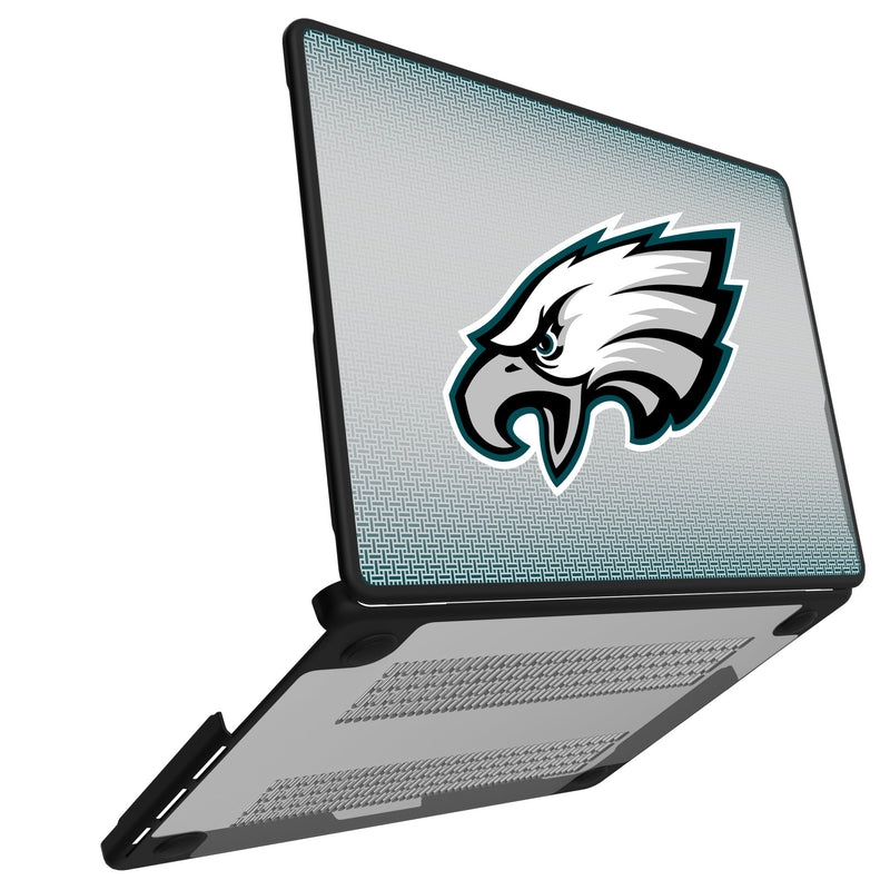 Philadelphia Eagles Linen MacBook Laptop Case Open.Jpg