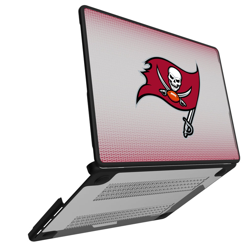Tampa Bay Buccaneers Linen MacBook Laptop Case for Apple MacBook Open.Jpg