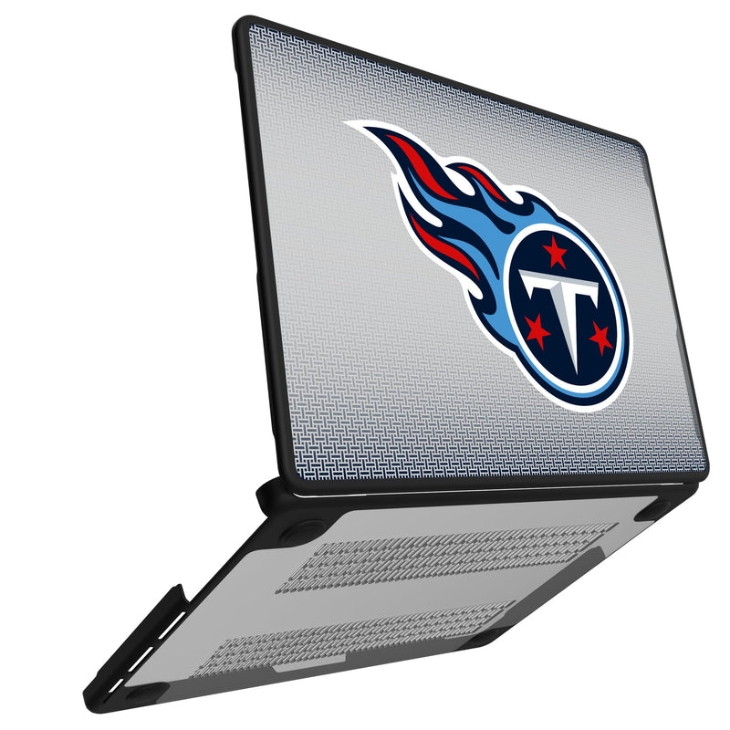 Tennessee Titans Linen MacBook Laptop Case for Apple MacBook Open.Jpg