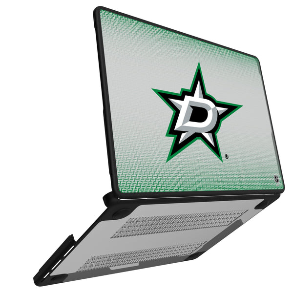 Dallas Stars Linen MacBook Laptop Case Open.Jpg