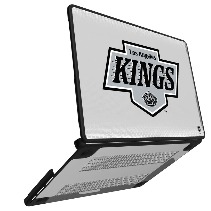 LA Kings Linen MacBook Laptop Case for Apple MacBook Open.Jpg