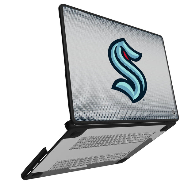 Seattle Kraken Linen MacBook Laptop Case for Apple MacBook Open.Jpg