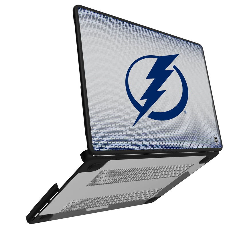 Tampa Bay Lightning Linen MacBook Laptop Case for Apple MacBook Open.Jpg