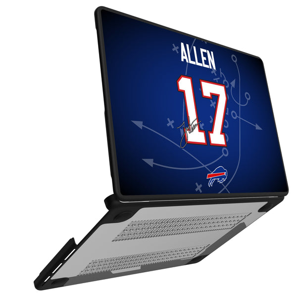 Josh Allen Buffalo Bills 17 Game Tactic MacBook Laptop Case for Apple MacBook Open.Jpg
