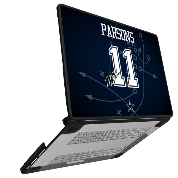 Micah Parsons Dallas Cowboys 11 Game Tactic MacBook Laptop Case for Apple MacBook Open.Jpg