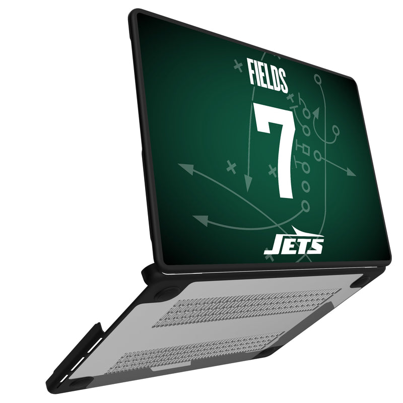 Justin Fields New York Jets 7 Game Tactic MacBook Laptop Case for Apple MacBook Open.Jpg