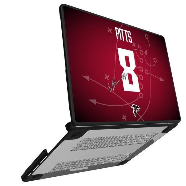 Kyle Pitts Atlanta Falcons 8 Game Tactic MacBook Laptop Case for Apple MacBook Open.Jpg