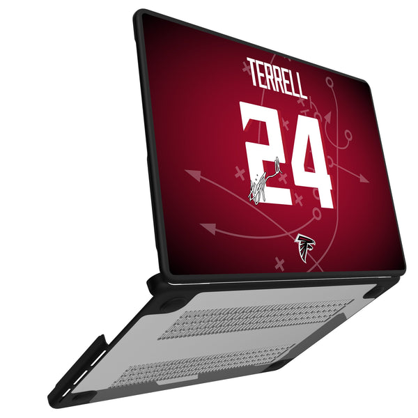 A.J. Terrell Atlanta Falcons 24 Ready MacBook Laptop Case Open.Jpg