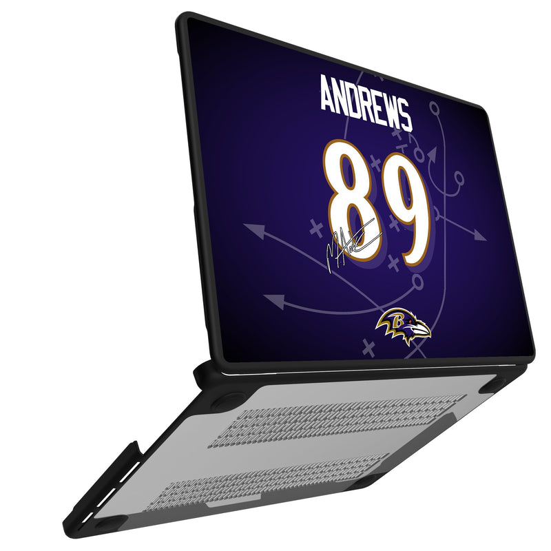 Mark Andrews Baltimore Ravens 89 Game Tactic MacBook Laptop Case for Apple MacBook Open.Jpg