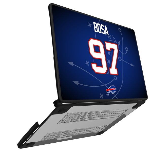 Joey Bosa Buffalo Bills 97 Game Tactic MacBook Laptop Case for Apple MacBook Open.Jpg