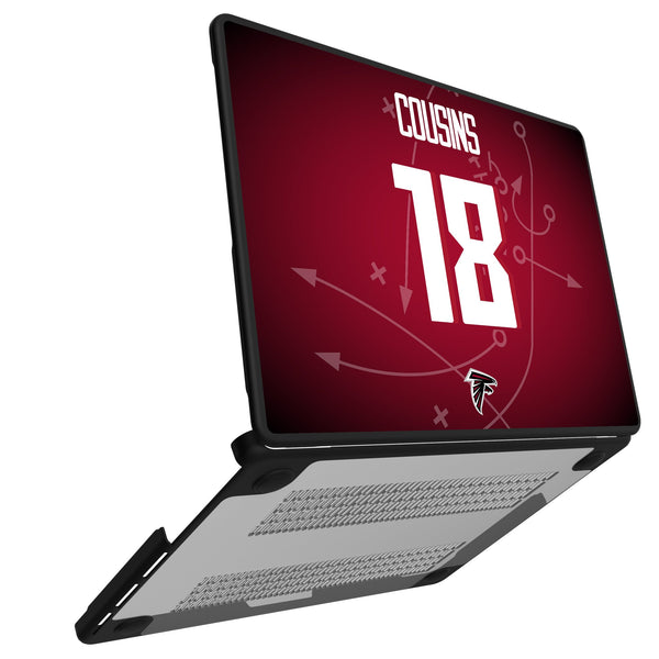 Kirk Cousins Atlanta Falcons 18 Game Tactic MacBook Laptop Case for Apple MacBook Open.Jpg