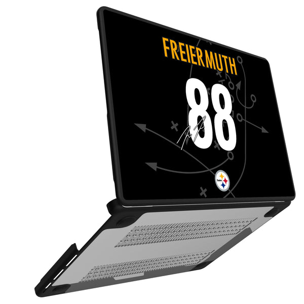 Pat Freiermuth Pittsburgh Steelers 88 Ready MacBook Laptop Case Open.Jpg
