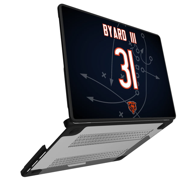 Kevin Byard III Chicago Bears 31 Game Tactic MacBook Laptop Case for Apple MacBook Open.Jpg