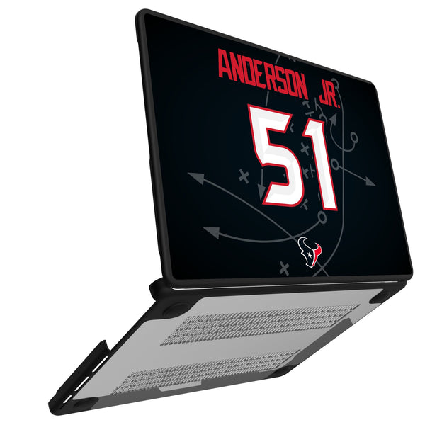 Will Anderson Jr. Houston Texans 51 Ready MacBook Laptop Case Open.Jpg