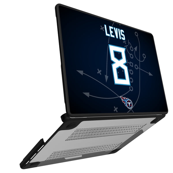 Will Levis Tennessee Titans 8 Ready MacBook Laptop Case Open.Jpg