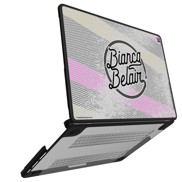 Bianca Belair Steel MacBook Laptop Case for Apple MacBook Open.Jpg