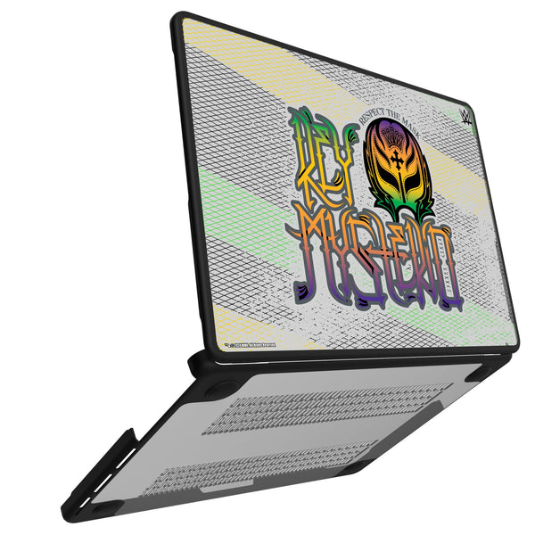 Rey Mysterio Steel MacBook Laptop Case for Apple MacBook Open.Jpg