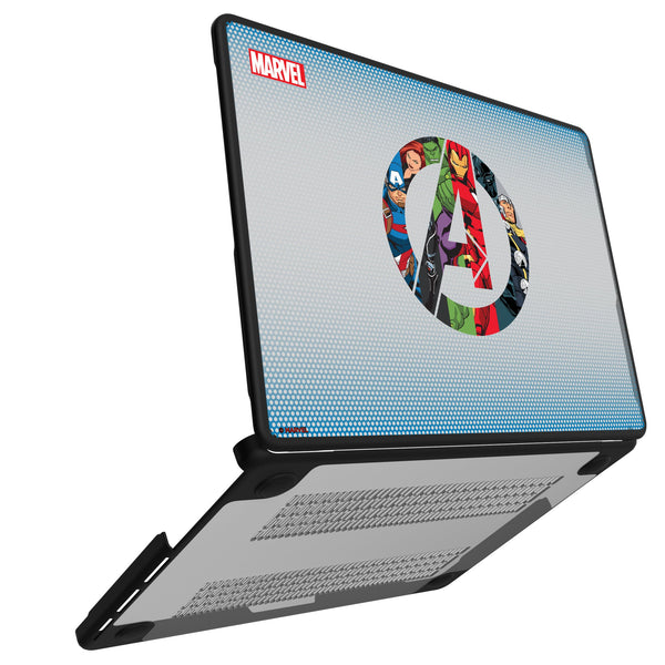 Marvel Avengers Grid MacBook Laptop Case for Apple MacBook Open.Jpg