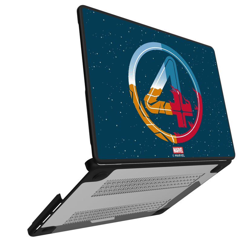 Marvel Fantastic Four Badge MacBook Laptop Case for Apple MacBook Open.Jpg