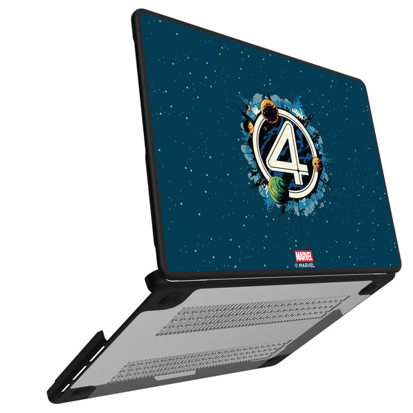 Marvel Fantastic Four Badge MacBook Laptop Case for Apple MacBook Open.Jpg