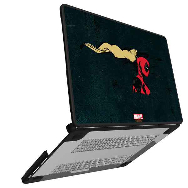 Marvel Ladypool Badge MacBook Laptop Case for Apple MacBook Open.Jpg