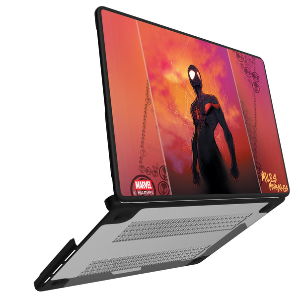 Marvel Miles Morales Cover Art MacBook Laptop Case for Apple MacBook Open.Jpg