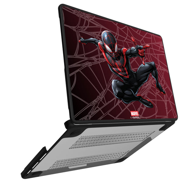 Marvel Miles Morales MechLine MacBook Laptop Case for Apple MacBook Open.Jpg