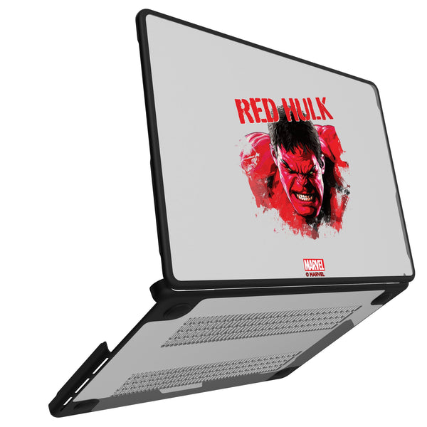 Marvel Avengers Red Hulk Badge MacBook Laptop Case for Apple MacBook Open.Jpg
