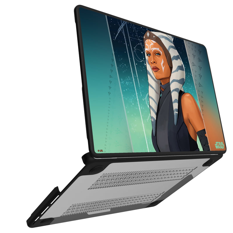 Star Wars Ahsoka Portrait MacBook Laptop Case for Apple MacBook Open.Jpg