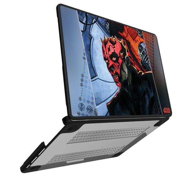 Star Wars Darth Maul Portrait MacBook Laptop Case for Apple MacBook Open.Jpg