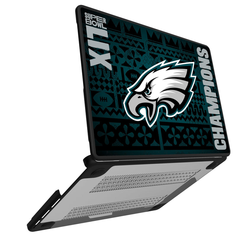 Philadelphia Eagles 2025 Super Bowl MacBook Laptop Case for Apple MacBook Open.Jpg