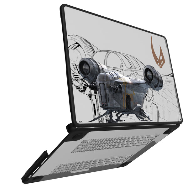 Star Wars Razor Crest FactionTech MacBook Laptop Case for Apple MacBook Open.Jpg