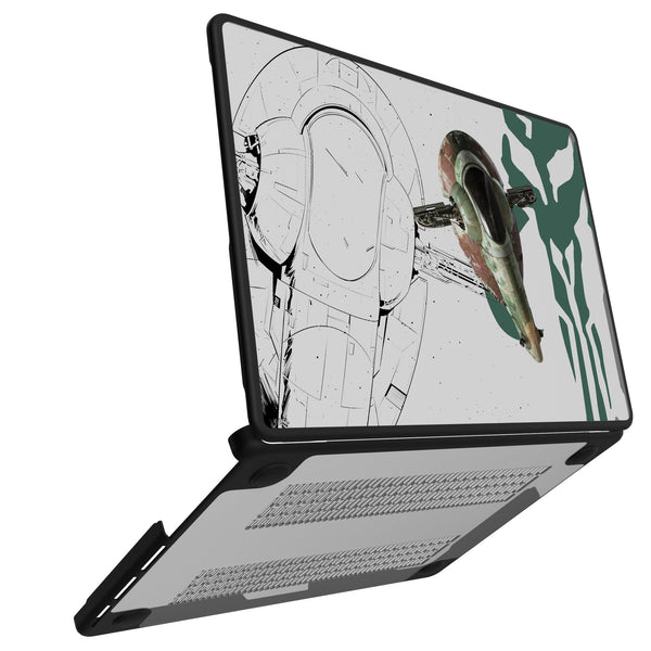 Star Wars Slave I FactionTech MacBook Laptop Case for Apple MacBook Open.Jpg