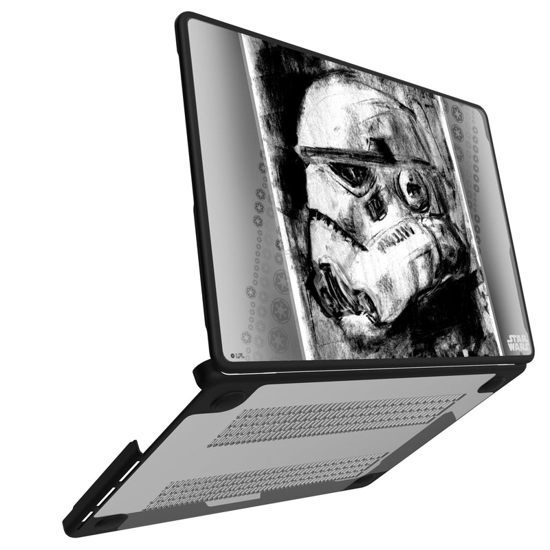 Star Wars Stormtrooper Portrait MacBook Laptop Case for Apple MacBook Open.Jpg