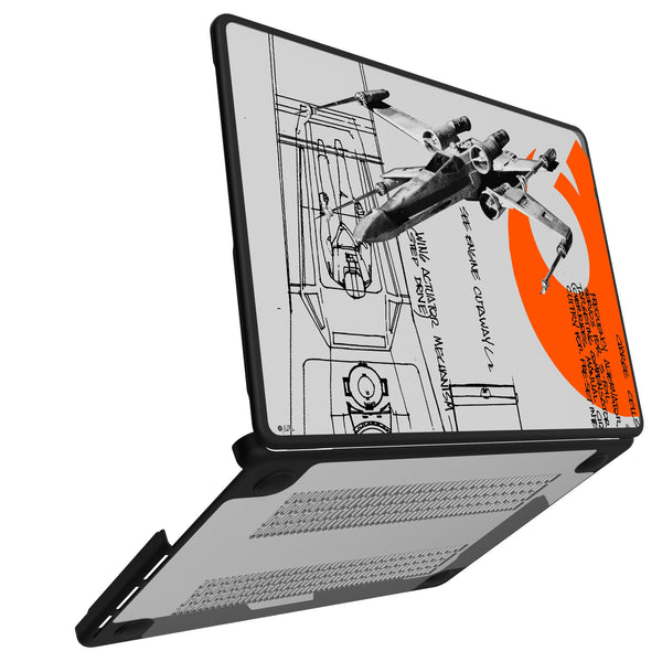Star Wars X-Wing FactionTech MacBook Laptop Case for Apple MacBook Open.Jpg