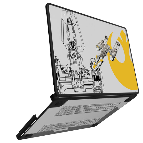 Star Wars Y-Wing FactionTech MacBook Laptop Case for Apple MacBook Open.Jpg