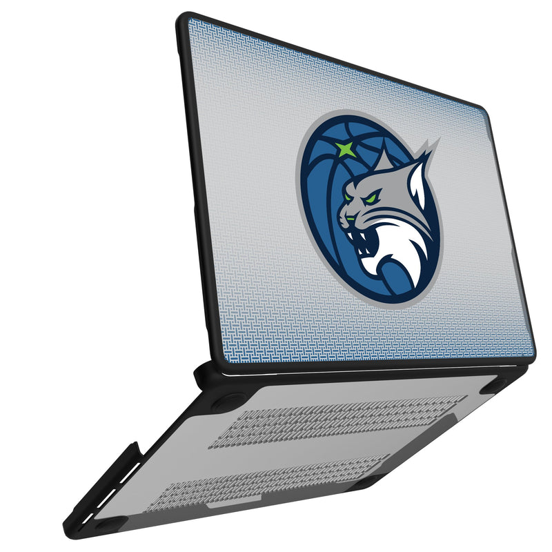 Minnesota Lynx Linen MacBook Laptop Case Open.Jpg