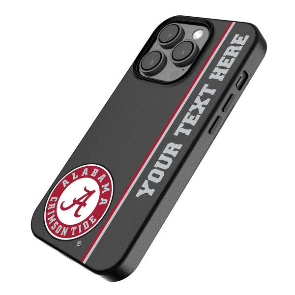 University of Alabama Crimson Tide Personalized Sidebard iPhone MagSafe Compatible Phone Case for Apple iPhone Iso.Jpg