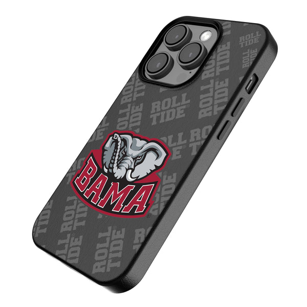 University of Alabama Crimson Tide Script A Quadtile iPhone MagSafe Compatible Phone Case for Apple iPhone Iso.Jpg