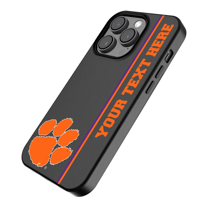 Clemson University Tigers Personalized Sidebard iPhone MagSafe Compatible Phone Case for Apple iPhone Iso.Jpg