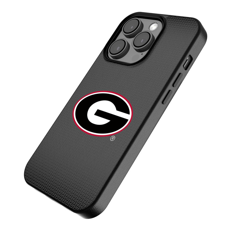 University of Georgia Bulldogs Linen iPhone MagSafe Compatible Phone Case Iso.Jpg