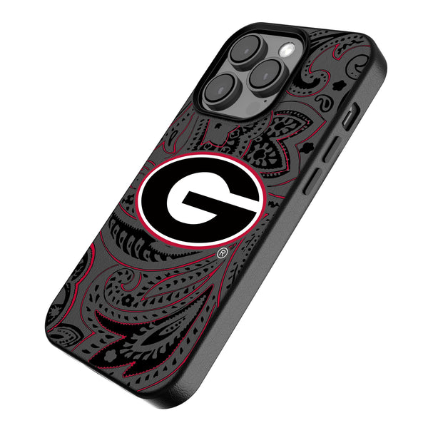 University of Georgia Bulldogs Paisley iPhone MagSafe Compatible Phone Case Iso.Jpg