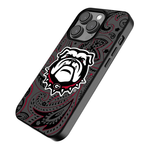 University of Georgia Bulldogs Uga Paisley iPhone MagSafe Compatible Phone Case for Apple iPhone Iso.Jpg