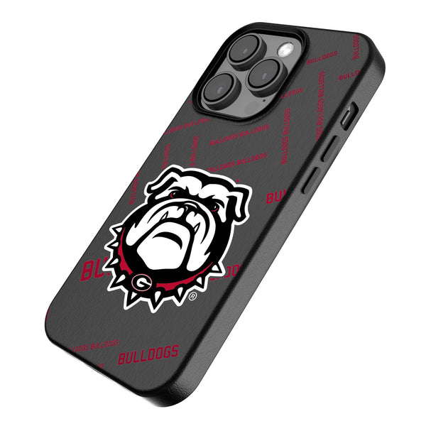 University of Georgia Bulldogs Uga Quadtile iPhone MagSafe Compatible Phone Case for Apple iPhone Iso.Jpg