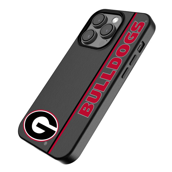 University of Georgia Bulldogs Sidebar iPhone MagSafe Compatible Phone Case Iso.Jpg