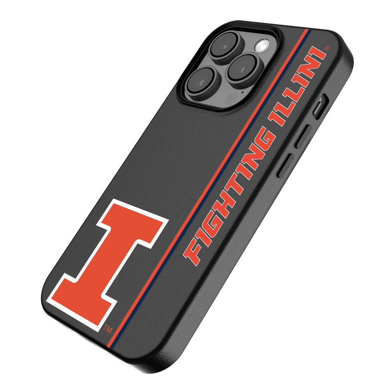 University of Illinois Fighting Illini Sidebar iPhone MagSafe Compatible Phone Case Iso.Jpg