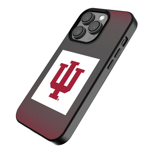 Indiana University Hoosiers Linen iPhone MagSafe Compatible Phone Case for Apple iPhone Iso.Jpg