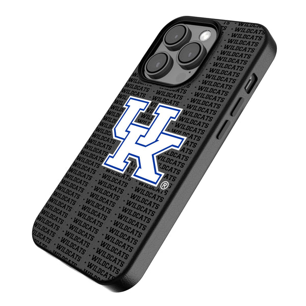University of Kentucky Wildcats Text Backdrop iPhone MagSafe Compatible Phone Case for Apple iPhone Iso.Jpg